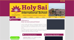 Desktop Screenshot of holysaiinternationalschool.com
