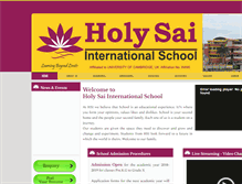 Tablet Screenshot of holysaiinternationalschool.com